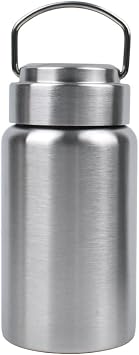 CDJ 16 OZ Uninsulated Single Wall Stainless Steel Water Bottle, Reusable Metal Water Bottle for Sports, Leakproof and Durable, Perfect for Hiking, Gym, Picnics, and Outdoor Activities