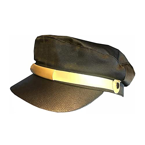 Ropa de cosplay de Halloween tipo real de sombrero de viento negro con insignia de metal gorra de béisbol ajustable para hombres y mujeres Cover