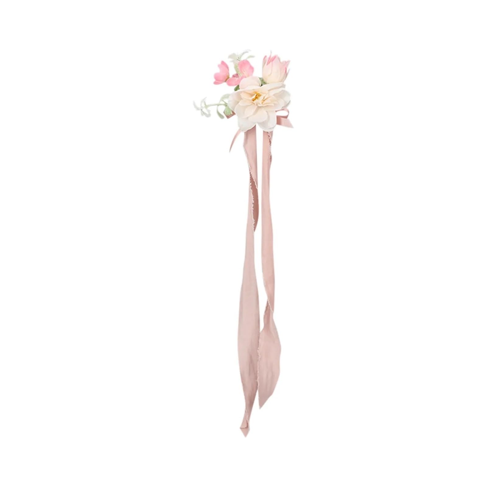 TXLEAPEY Wrist Corsage Bracelet, Corsage And Corsages Prom Rose Corsage Wristband For Wedding Anniversary Prom Party artificial flowers(E)