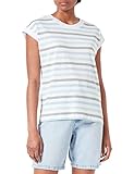 camisetas de mujeres de futbol Camiseta de la marca Esprit Esprit 042ee1k383 Camiseta, 102/White 3, L para Mujer