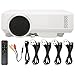 Mini projektor Przenośny projektor HD Zewnętrzny projektor filmowy 1080p Rozmiar projekcji 38-100 cali Dobra funkcja chłodzenia Pasuje do smartfona Ps3 Ps4 Ps5 X-Box One(European regulations)