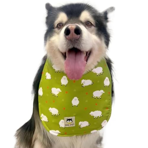 PetPhindU Cute Dog Bandana Cartoon Donuts Pet Dog Bib Neckerchief Cat Bandana Waterproof Pet Bib Dogs Adjustable Pet Bandana Golden Retriever Alaskan Samoyed