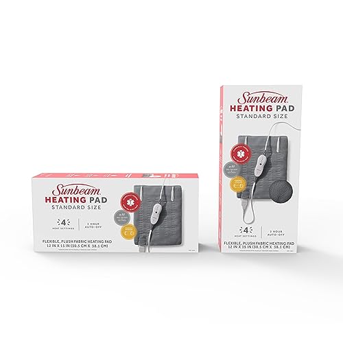 Sunbeam Premium Sunbeam Heating Pad with Compact Storage, Standard Size, Gray by Sunbeam - Image 2