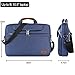 DOMISO 10,1-10,5 Zoll Wasserdicht Tablet Tasche Aktentasche Schultertasche Notebooktasche für 9.7" Samsung Galaxy Tab / 9.7" 10.5" iPad Pro / 10.1" Lenovo Tab 4 10 Plus/Asus/Acer/HP, Blau