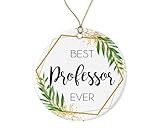WolfeDesignPDD Professor Christmas Ornament - Christmas Ornament Gift for Professor - World's Best Professor - Best Professor Ever - Professor Gifts Printed on Both Sides