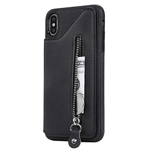 Samsung Galaxy Note8 Flip Case, Cover for Samsung Galaxy Note8 Leather Extra-Protective Business Kickstand Card Holders Cell Phone case with Free Waterproof-Bag