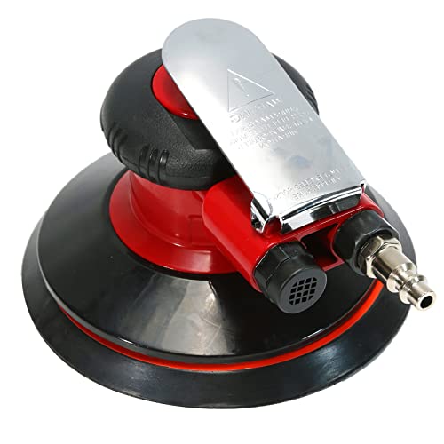 6Inch Pneumatic Random Orbit Palm Sander, Professional Air Powered Sander, Composite Design, Low Vibration #TOP4
