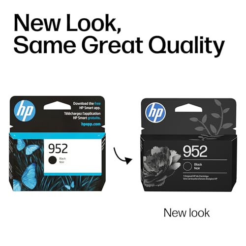 Image of HP 952 Black Ink Cartridge | Works with OfficeJet 8702, Pro 7720, 7740, 8210, 8710, 8720, 8730, 8740 Series | F6U15AN