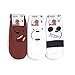 bythecoco Women's Kitty Cartoon Chracter Series Crew Socks Sets
