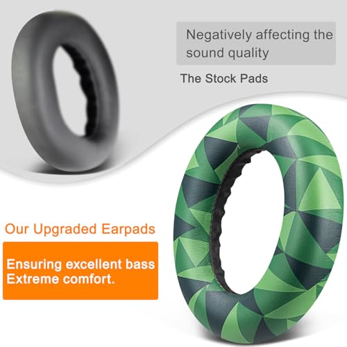 Image of SOULWIT Replacement Earpads for Bose QC Ultra /New QuietComfort Ultra(2nd Gen) Wireless Headphones, Ear Pads Cushions with Softer Protein Leather, High-Density Noise Isolation Foam - Jungle Green