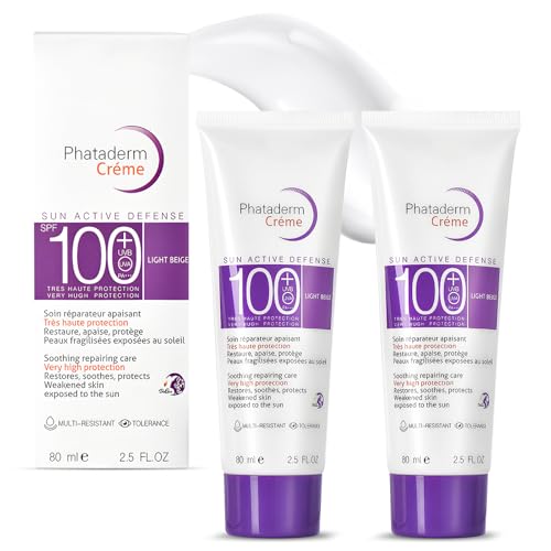 Protector Solar 100 SPF, Crema Solar Facial, Protector Solar Pantalla Total con Protección Solar, Fuerte Protección UV, Fortalece la Protección Solar para Rostro y Cuerpo, 50g*2