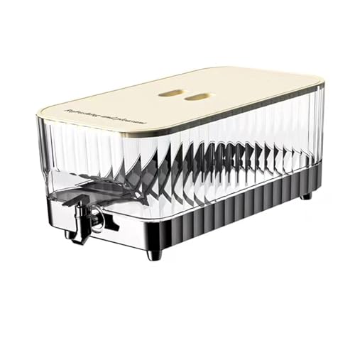 Dispensador de Agua, Dispensador de Bebidas para el Refrigerador a Alta Temperatura Resistente Al Agua de Agua Fría Jarra de Agua con Dispensador de Bebidas de Grifo para Refrigerador 5.3L