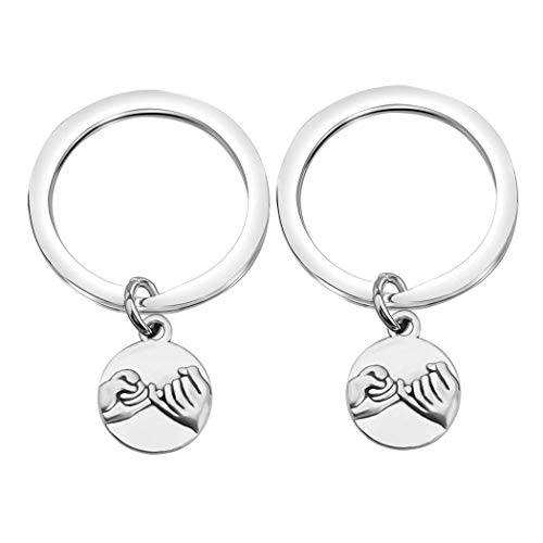 ON SALE Set Of 2 Pinky Promise Keychains, Pinky Swear Keychain, Keychain, Best friends, Pinky Promise Key Chains