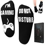 Nucinzua Do Not Disturb I'm Gaming Socks,Fathers Day Mens Gifts for Dad Husband Son,Funny Socks for Men,Birthday Gifts for Men,Father's Day Gift Ideas,Easter Basket Stuffers