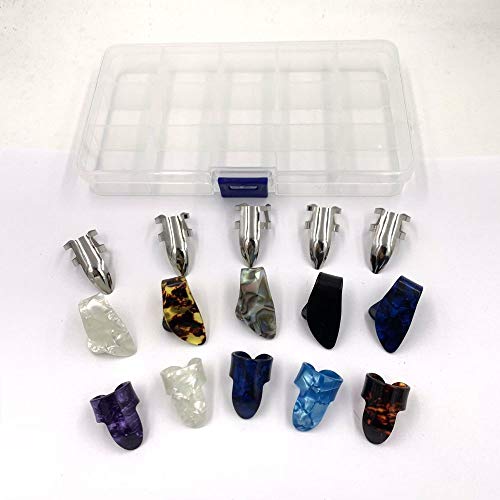 U/K Lot de 15 médiators pour pouce et index – Couleur aléatoire - Les Beatles, Paul McCartney, John Lennon, RIngo Starr, George Harrison U/K Lot de 15 médiators pour pouce et index - Couleur aléatoire – Image 3