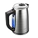 Produktbild Wasserkocher, Miroco 1,7L Elektrischer Wasserkessel Edelstahl Teekessel mit 6 Temperatureinstellung und Trockengehschutz, 2000W Elektrische Kanne mit LCD Anzeige, BPA-Frei, Silber