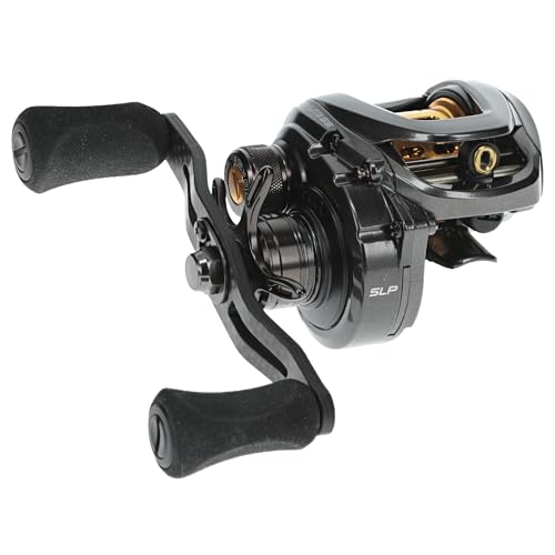 Lew’s Custom Lite SS Baitcast Fishing Reel, 10+1 Double Shielded Bearings, 7.5:1 Gear Ratio, Super Shallow 30 mm Spool, Tanso Tech Frame, Carbon Fiber Drag, Carbon Gray