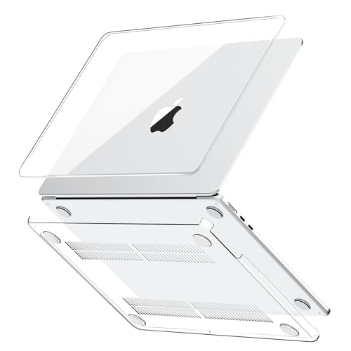 GPXIIZ Hülle Kompatibel mit MacBook Air 13.6 Zoll 2026 M5 M4 M3 M2 Schutzhülle 2025-2022 Freisetzung A3449 A3240 A3113 A2681 Ultradünne Hartschale Snap Case Cover 13 6 Kristallklar