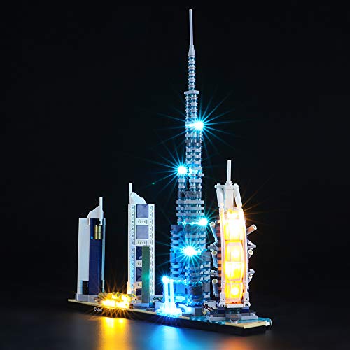 Image of BRIKSMAX LED Lighting Set for Lego Architecture Dubai, Compatible with Lego 21052, 1603 Pieces