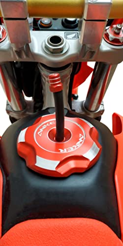 Tampa Tanque Aluminio e valvula respiro Crf 250f Anker COR:VERMELHO
