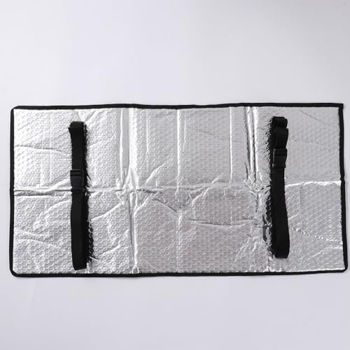 Bâche de protection climatiseur extérieur argent aluminium 102x50cm