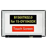 TFTcenter B156XTK02.0 LCD Screen Replacement for HP 15-DW0038WM 15-DY1043DX P/N L63569-001, OnCell-T