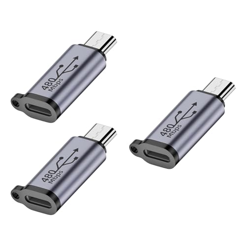 SZSL CgjO (X) - }CNUSB (IX) ϊA_v^[ CgjO to Micro USB ϊ RlN^ [dƃf[^] h~ A~jE ^ ȒPɎ^ Xperia/Galax y/NexusȂ Micr