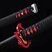 Handmade Katana,Anime Demon Slayer Tanjiro Kagura Sword,Sharp Full Tang Samurai Sword