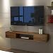 DGHJK Schwimmender TV-Schrank Medienkonsole TV-Schrank/Videokonsole Regal am Player Videospielkonsole Kabelbox Lautsprecher montiert