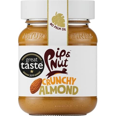 Pip & Nut - Crunchy Almond Butter (6 x 170g) | Natural Nut Butter, No Palm Oil, No Added Sugar, Hi-Oleic Almonds, High in Unsaturated Fats, Gluten Free, Vegan, Dairy Free Cover