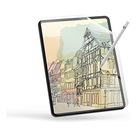 SenseAGE 2 Pack Paperfeel iPad Pro 12.9” Screen Protector, Paperlike Writing Touch, Anti Fingerprint and Glare, Waterproof, High Responsive, Compatible with iPad Pro 12.9 inch (2021/2020/2018 Models) Cover