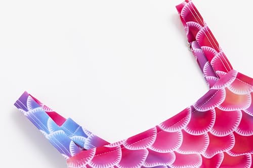 LIZENS Girls Two Piece Mermaid Bikini Set Ruffle Flounce Adjustable Beach Bathing Swimsuit 2-12 Years for Kids3