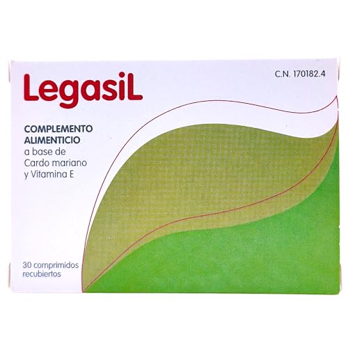 Legasil 30 Comprimidos - Suplemento Hepatoprotector y Detox con Cardo Mariano (Silimarina) y Vitamina E - Depuración del Hígado y Acción Antioxidante