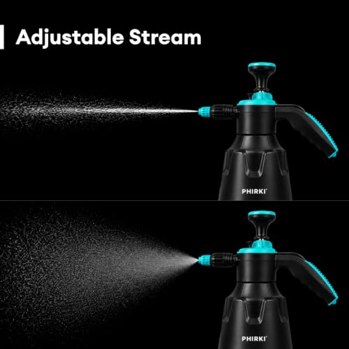 Image of Smart 2L Heavy-Duty Pressure Sprayer - Mist & Stream, Hand Pump for Home, Garden, Pest Control & Cleaning, Portable Hand Compress, Multi-Use Watering Can. (Black)