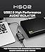 KGUSS Topping HS02 USB 2.0 Audio Isolator - withstands up to 1500VDC, USB-B and Type-C Input, USB-A and Type-C Output, Compatible with PCM32bit 768kHz DSD512