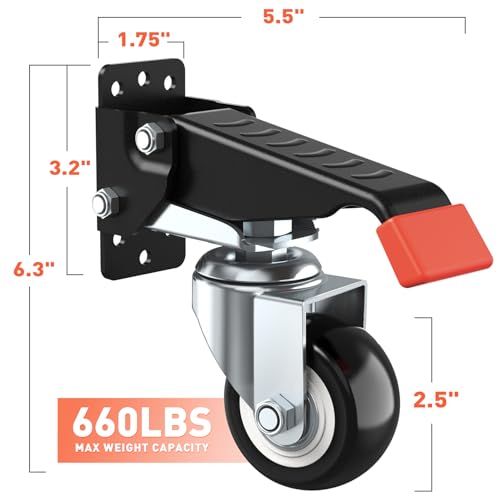 SPACEKEEPER Retractable Workbench Casters