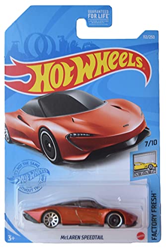 Hot Wheels Mclaren Speedtail 1:64 Metal Naranja miniatura 1