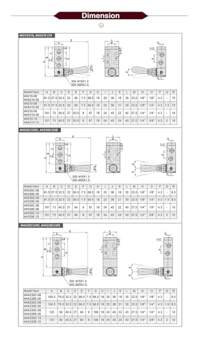 Commande levier manuel 5/2 voies pour pilotage de vérin pneumatique - 6