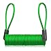 Spring Rope Lock for, Theft Resistant Cable Lock 120cm with 3.5mm Steel Wire for Bike Motorcycle Helmet - Yellow Red Green for Blue Orange(Green)