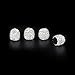 SAVORI Valve Caps, 4 Pack Handmade Crystal Rhinestone Tire Caps, Attractive Dustproof Accessories for Car (White)