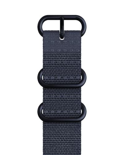 SUUNTO 22 EXP1 Stoff Armband Kompatibel Race, Vertical, 9 Peak Pro, 9 Peak, 5 Peak, Watch Strap Weiches Stoff-Ersatzband 22mm Midnight Blue M+L