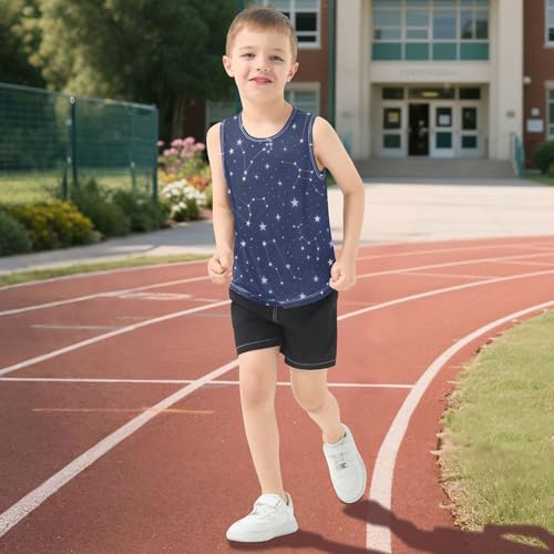 Tank Tops for Boys Quick Dry Boys Workout Sleeveless Shirts Lightweight Summer Sportswear Outdoor Play Outfit 5
