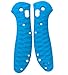Aibote 1 Pair G10 Glass Fiber Handle Scales Handles Patch DIY Tool Material Designed for Benchmade Griptilian 551 550(Screws Included) (Blue)