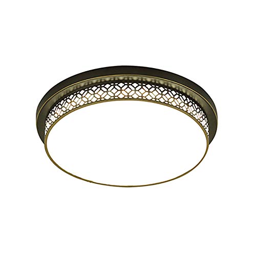 Plafonnier LED moderne 36W vintage 45cm avec télécommande pour salon