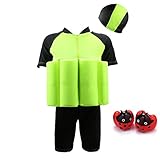 Kid's Swimsuit Sun Protection Flotation Swimwear with Swimming Cap and Armband