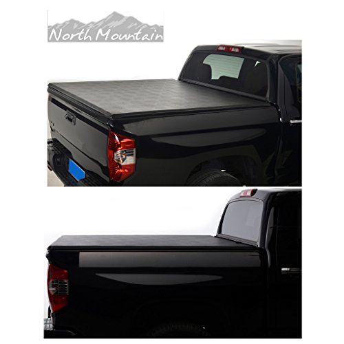 Viogi Black Vinyl Clamp On Soft Lock & Roll-Up Top Mount Tonneau Cover Assembly W/Rails+Mounting Hardware Fit 07-13 Chevy Silverado/Gmc Sierra 1500 New Body Pickup 5.8Ft Fleetside Bed #TOP10