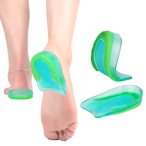 Image of Kids Heel Cups for Heel Pain Sport Traction Shock Absorbing Lightweight Gel Heel Inserts for Kid's with Sensitive Heels, Heel Spurs, Plantar Fasciitis, or Ankle Pain by Plantarecover,1 Pairs