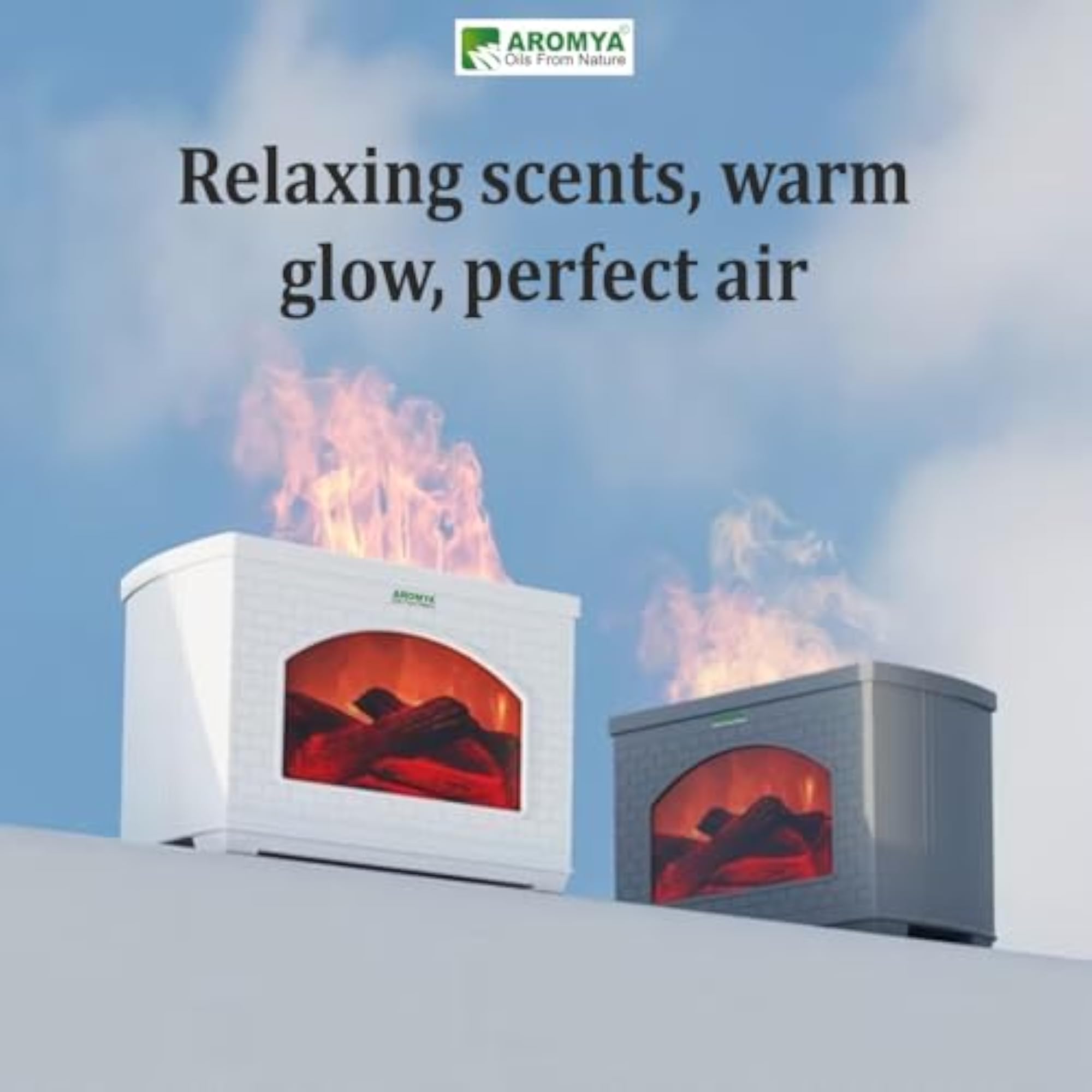 Aromya Fireplace Essential Humidifier, 270ml