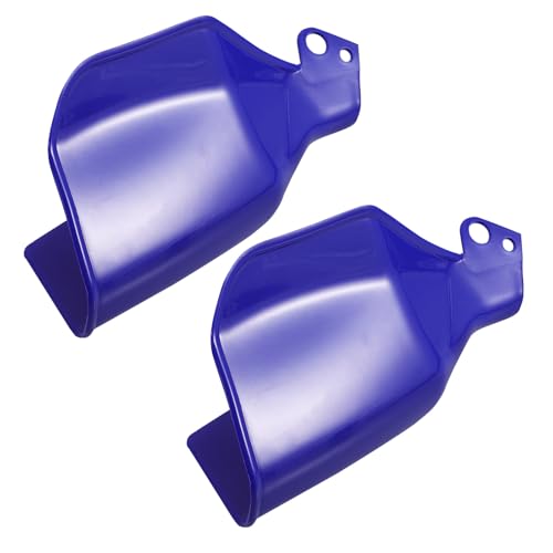 DECORNIJIA Protectores de Manos para Motocicleta 2 Unidades Plástico Resistente Azul Impermeables y Antiviento Funda para Manillar Accesorios para Motoristas en Exteriores