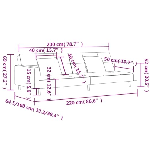 Sofá cama de 2 plazas cómodo y extensible para solucionar visitas inesperadas 3